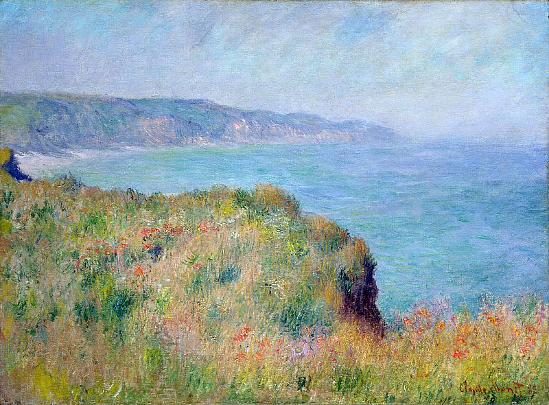 Cliff near Pourville, Claude Oscar Monet