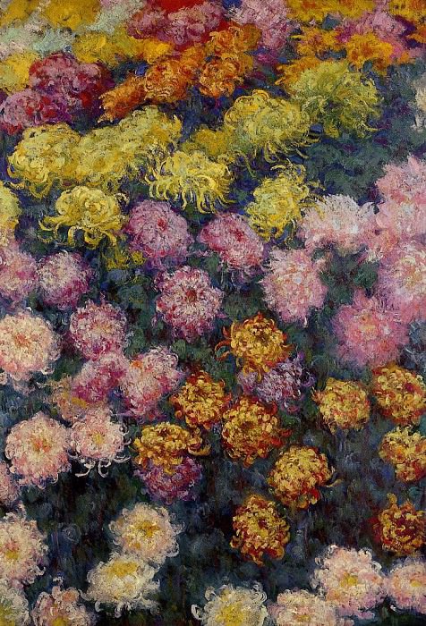 Bed of Chrysanthemums, Claude Oscar Monet