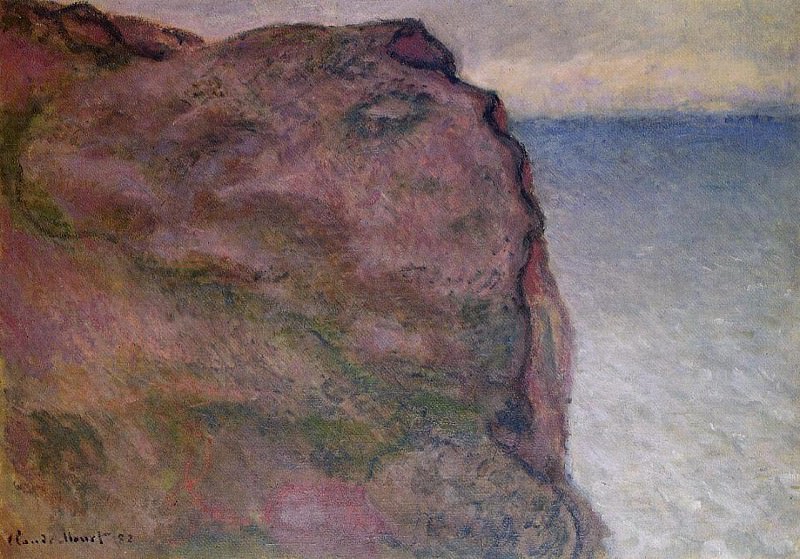Cliff at Petit Ailly, at Varengeville, Claude Oscar Monet
