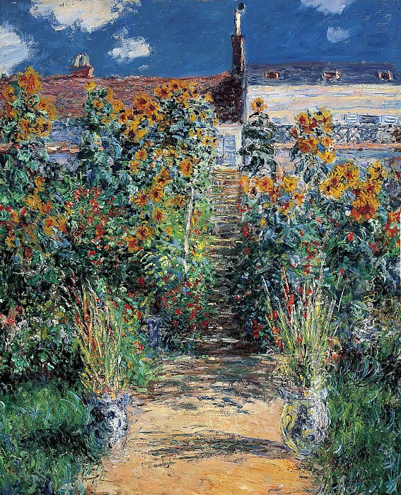 The ArtistвЂ™s Garden at Vetheuil, Claude Oscar Monet
