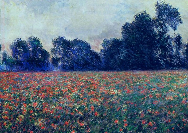 Poppies at Giverny, Claude Oscar Monet