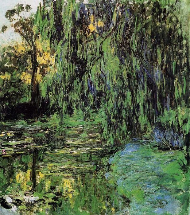 Weeping Willow and Water-Lily Pond, Claude Oscar Monet