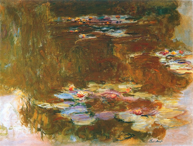 Пруд с водяными лилиями, 1917 02, Клод Оскар Моне