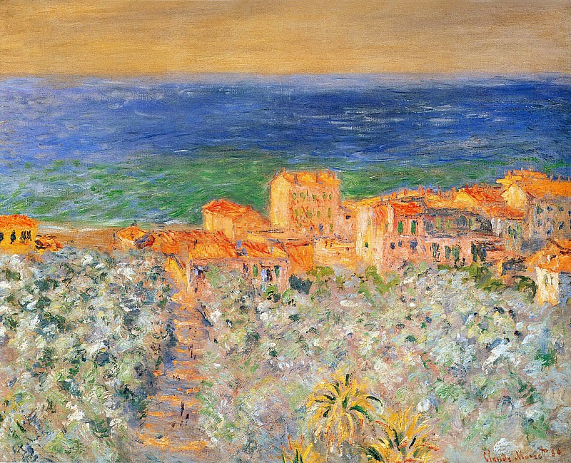 Burgo Marina at Bordighera, Claude Oscar Monet
