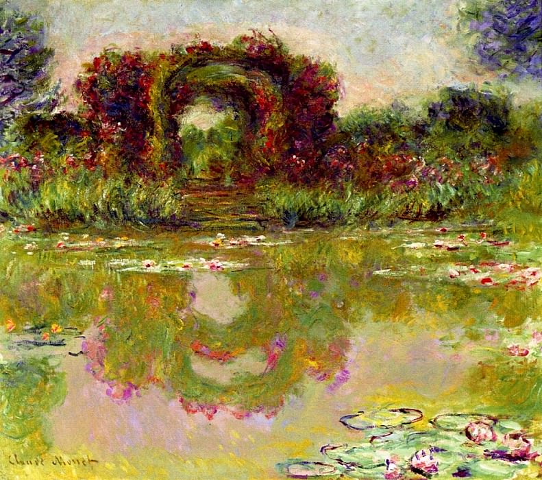 Rose Arches at Giverny, Claude Oscar Monet