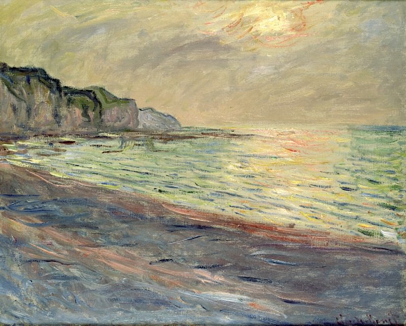 Pourville, Sunset, Claude Oscar Monet
