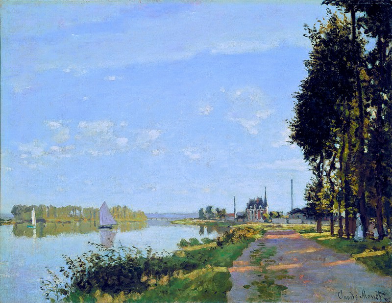The Promenade at Argenteuil, Claude Oscar Monet