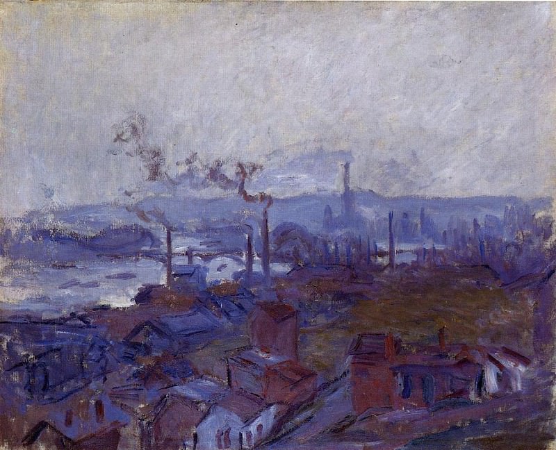 View of Rouen from the Cote Sainte Catherine, Claude Oscar Monet