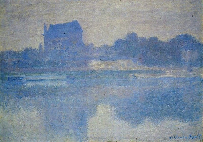 The Church of Vernon in the Mist, Claude Oscar Monet