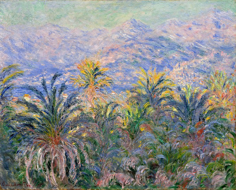 Palm Trees at Bordighera, Claude Oscar Monet