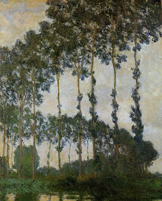Poplars near Giverny, Claude Oscar Monet