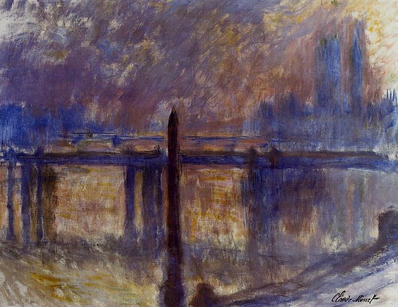 Charing Cross Bridge, CleopatraвЂ™s Needle, 1899-1901, Claude Oscar Monet