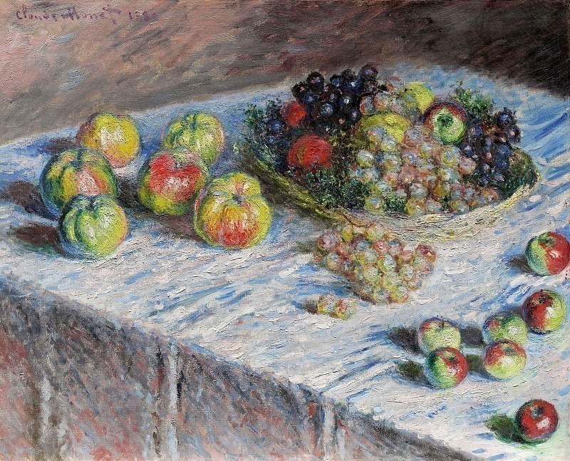 Apples and Grapes, Claude Oscar Monet