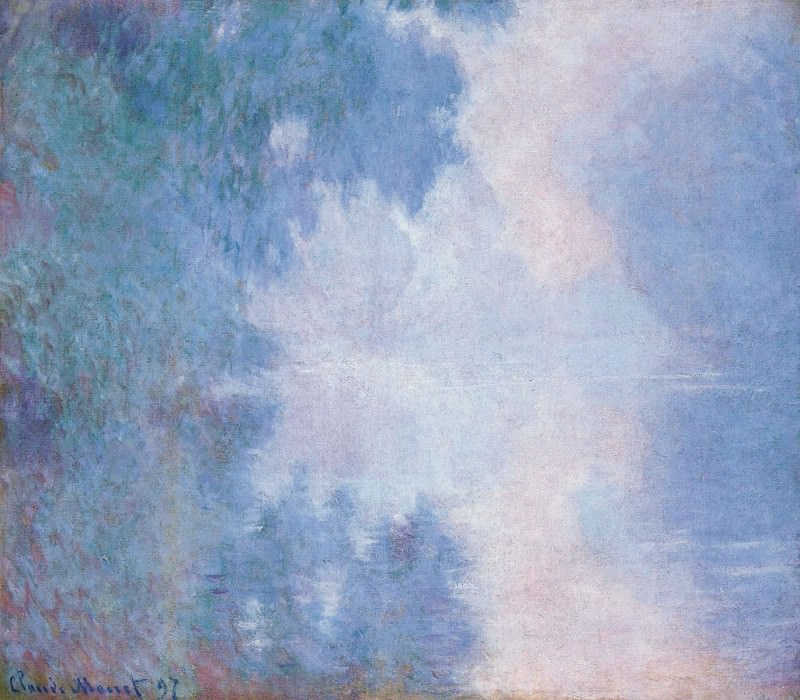 Morning on the Seine, Mist, Claude Oscar Monet