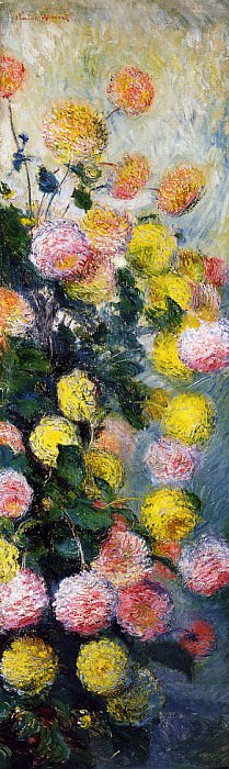 Dahlias 2, Claude Oscar Monet