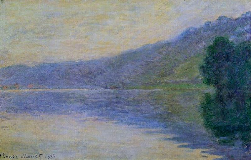 The Seine at Port-Villez, Harmony in Blue, Claude Oscar Monet