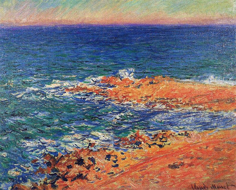 The вЂ™Big BlueвЂ™ Sea in Antibes, Claude Oscar Monet