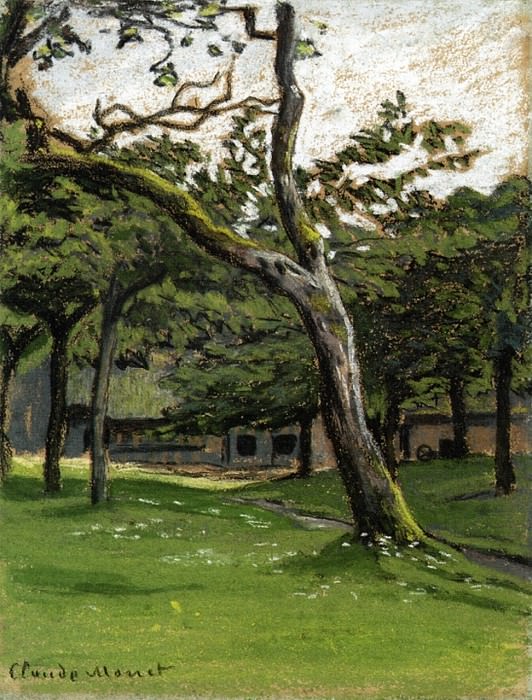 Norman Farm through the Trees, Claude Oscar Monet