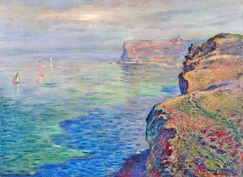 Cliff at Grainval near Fecamp, Claude Oscar Monet