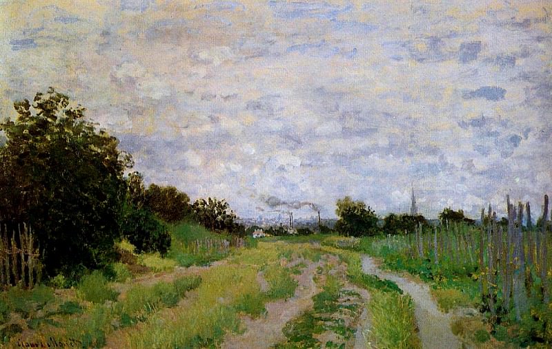 Lane in the Vineyards at Argenteuil, Claude Oscar Monet