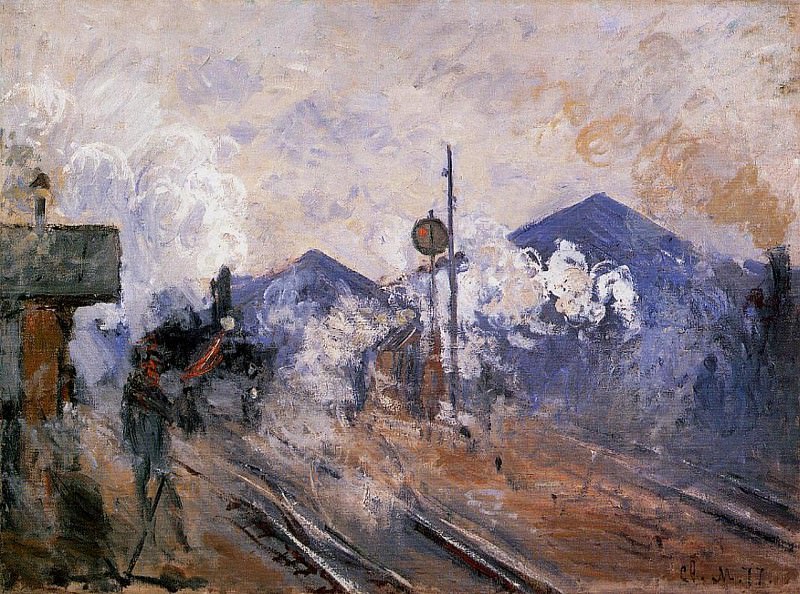 Saint-Lazare Station, Track Coming out, Claude Oscar Monet