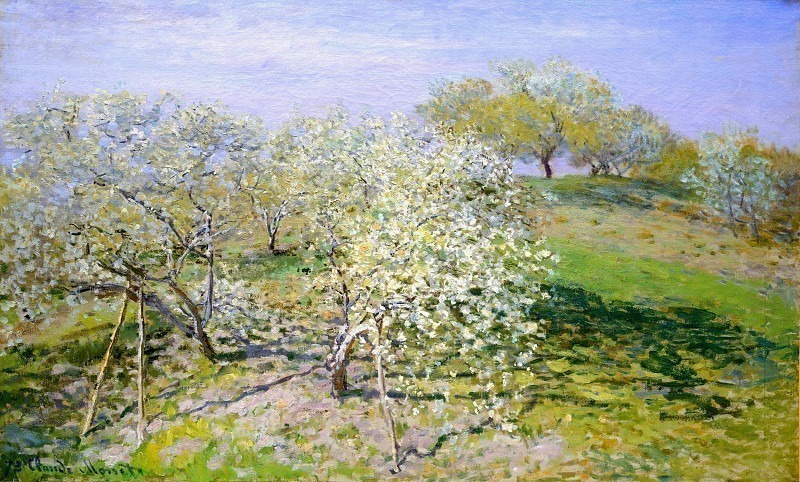 Apple Trees in Bloom, Claude Oscar Monet