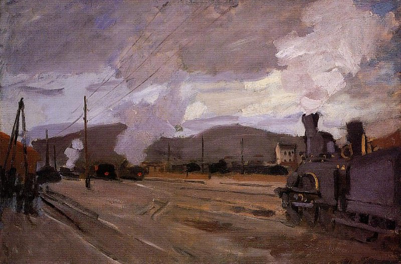 The Railroad Station at Argenteuil, Claude Oscar Monet