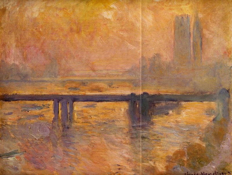 Charing Cross Bridge 02, Claude Oscar Monet