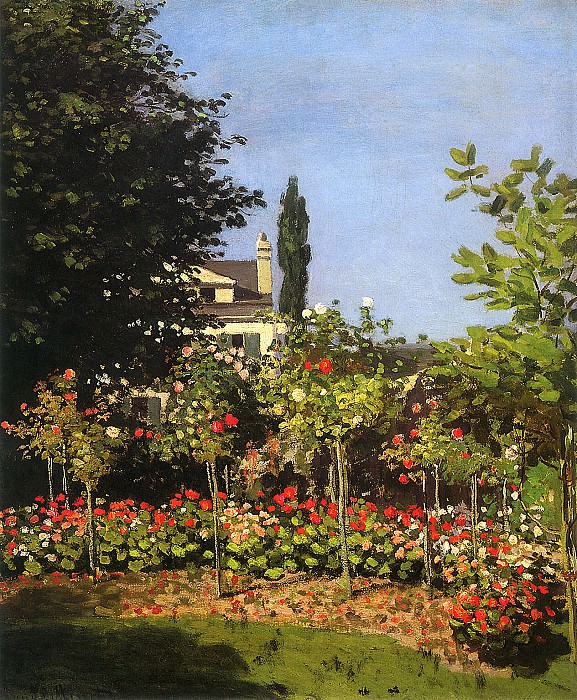Цветущий сад в Сент-Адресс, 1866. JPG, Клод Оскар Моне
