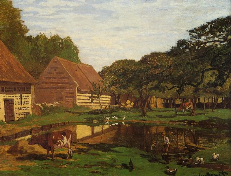 Farmyard in Normandy, Claude Oscar Monet