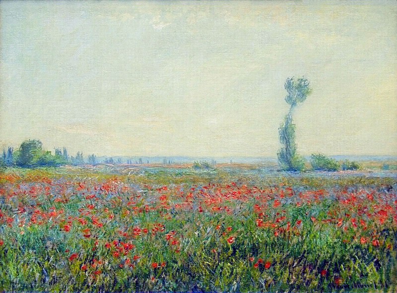Poppy Field, Claude Oscar Monet