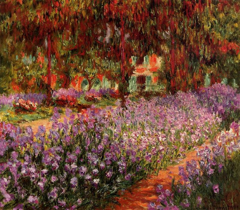 Irises in MonetвЂ™s Garden 02, Claude Oscar Monet