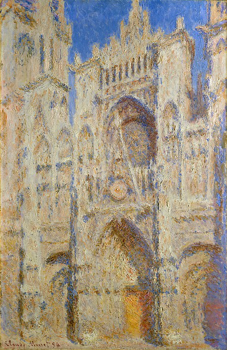 Rouen Cathedral, Portal in the Sun , Claude Oscar Monet