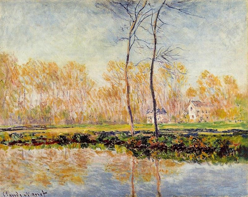 The Banks of the River Epte at Giverny, Claude Oscar Monet