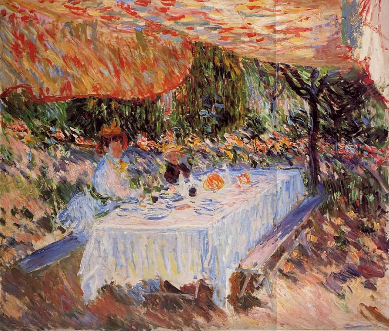 Luncheon under the Canopy, Claude Oscar Monet