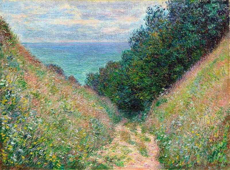 Path at La Cavee, Pourville, Claude Oscar Monet