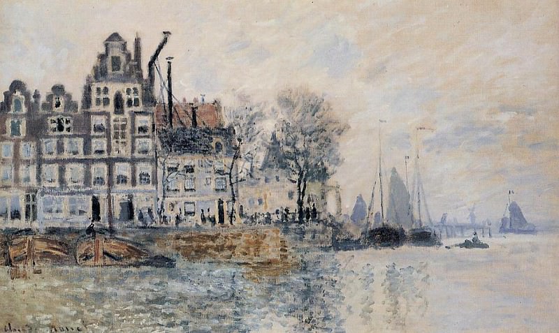 View of Amsterdam, Claude Oscar Monet