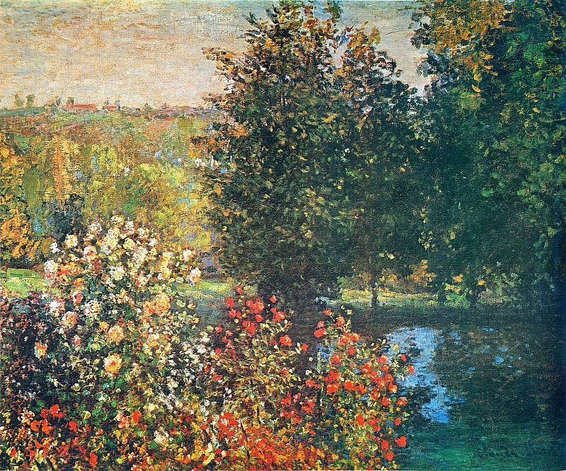 Roses in the Hoshede`s Garden at Montregon, Claude Oscar Monet