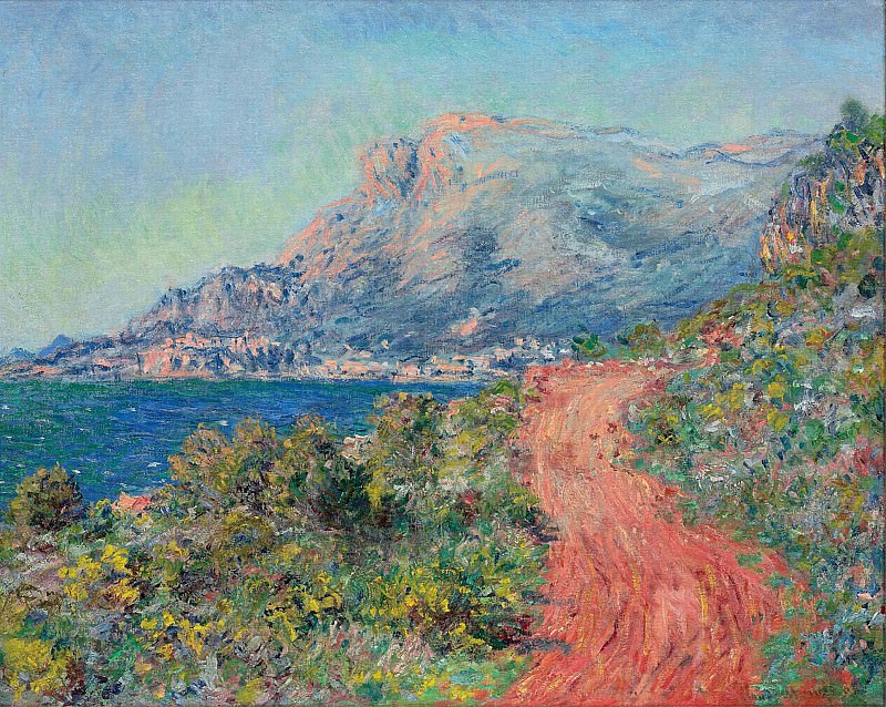 The Red Road near Menton, Claude Oscar Monet