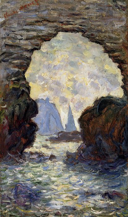 The Rock Needle Seen through the Porte dвЂ™Aumont, Claude Oscar Monet