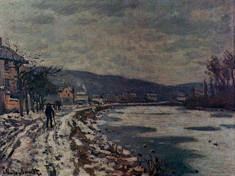 The Seine at Bougival, Claude Oscar Monet