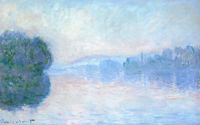 The Siene near Vernon, Claude Oscar Monet