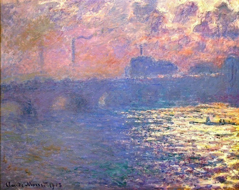 Waterloo Bridge, Sunlight Effect, Claude Oscar Monet
