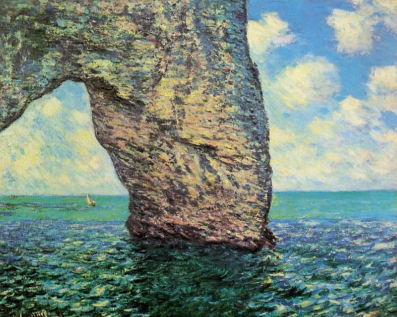 The Manneport at High Tide, Claude Oscar Monet