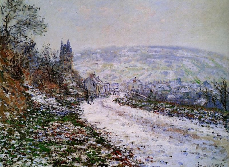 Entering the Village of Vetheuil in Winter, Claude Oscar Monet
