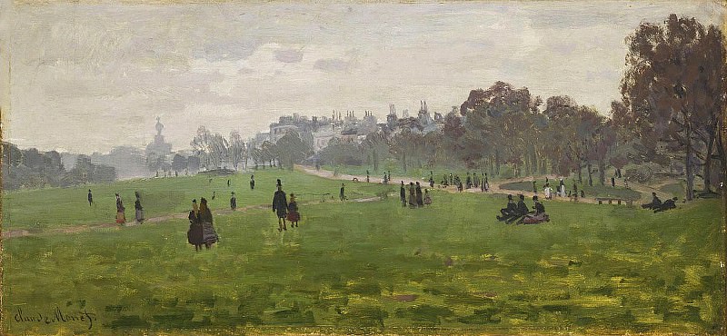 Green Park in London, Claude Oscar Monet