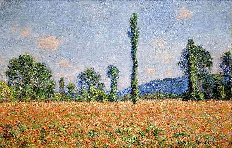Poppy Field in Giverny 02, Claude Oscar Monet