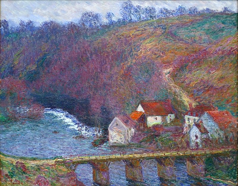 The Grande Creuse by the Bridge at Vervy, Claude Oscar Monet