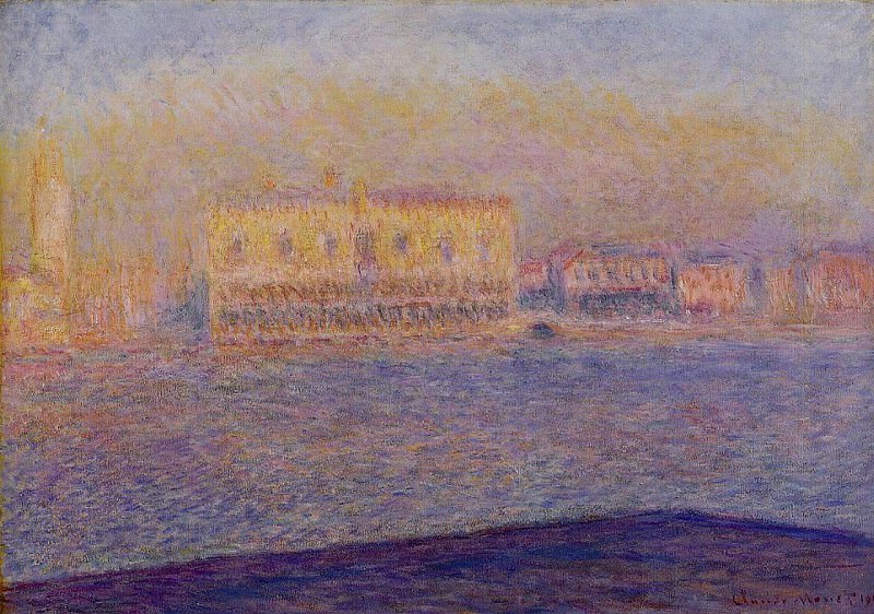 The DogesвЂ™ Palace Seen from San Giorgio Maggiore, Venice, Claude Oscar Monet