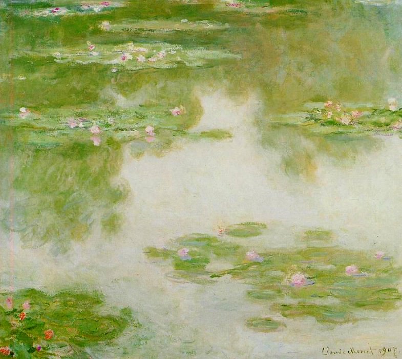 Водяные лилии, 1907 15, Клод Оскар Моне